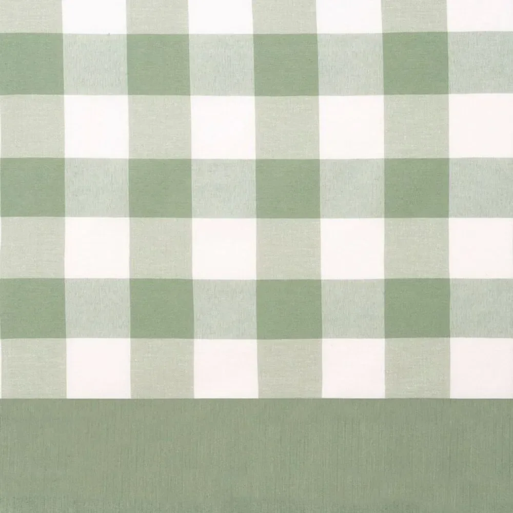 Achim Home Furnishing Hunter Apple Green Plaid Modern Window Curtain Panels :